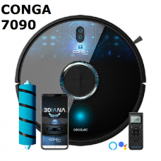 Прахосмукачка Робот CONGA 7090 IA, 10 000PA, изкуствен интелект